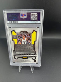 2023-24 Panini Prizm Green Prizm Keyonte George RC #127 PSA 10 Utah Jazz - back