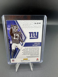 2023 Panini Illusions Great Expectations Jalin Hyatt Rookie Memorabilia GE-JHY - back