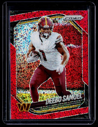 2025 Panini Prizm Football Deebo Samuel Red Pulsar Prizm #133 Washington Commanders - front