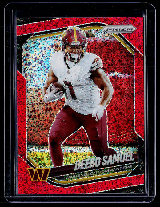 2025 Panini Prizm Football Deebo Samuel Red Pulsar Prizm #133 Washington Commanders - front