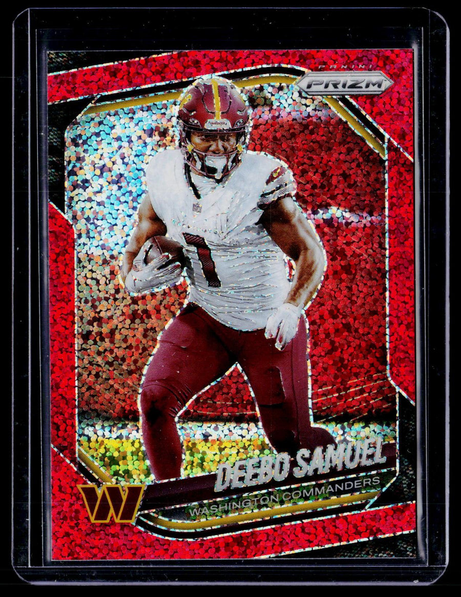2025 Panini Prizm Football Deebo Samuel Red Pulsar Prizm #133 Washington Commanders - front