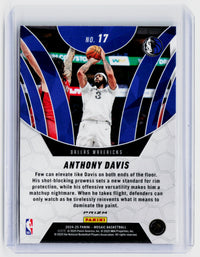 2024-25 Panini Mosaic Elevate Green Mosaic Anthony Davis #17 Dallas Mavericks - back