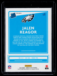 2020 Panini Donruss Optic Rated Rookie Jalen Reagor #165 Blue Velocity - back