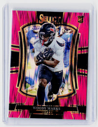 2025 Panini Select Football Woody Marks Rookie Pink Prizm Premier Level #135 - front