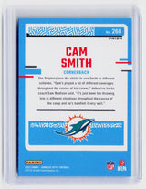 2023 Panini Donruss Optic Football Cam Smith Rated Rookie #268 Miami Dolphins - back