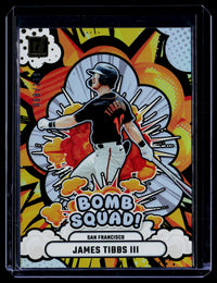 2025 Panini Donruss Baseball Bomb Squad James Tibbs III #14 /199 - front