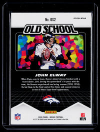 2020 Panini Mosaic Football Old School John Elway #OS2 - back