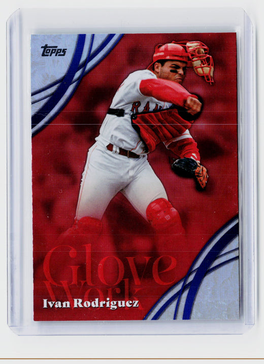 2026 Topps Gallery Works GW-7 Ivan Rodriguez Texas Rangers - front