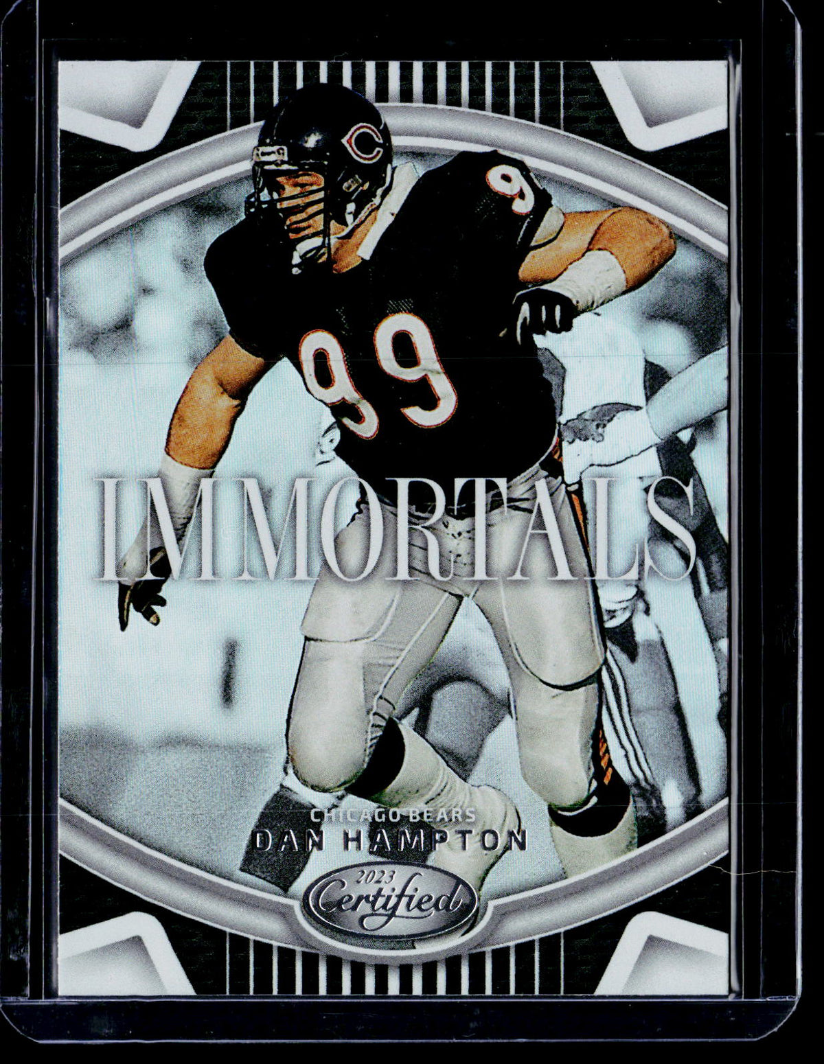 2023 Panini Certified Football Immortals Dan Hampton I-17 Chicago Bears - front