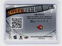 2025-26 Upper Deck Extended Series Sizzle Reel Tim Stützle SR-73 Ottawa Senators - back