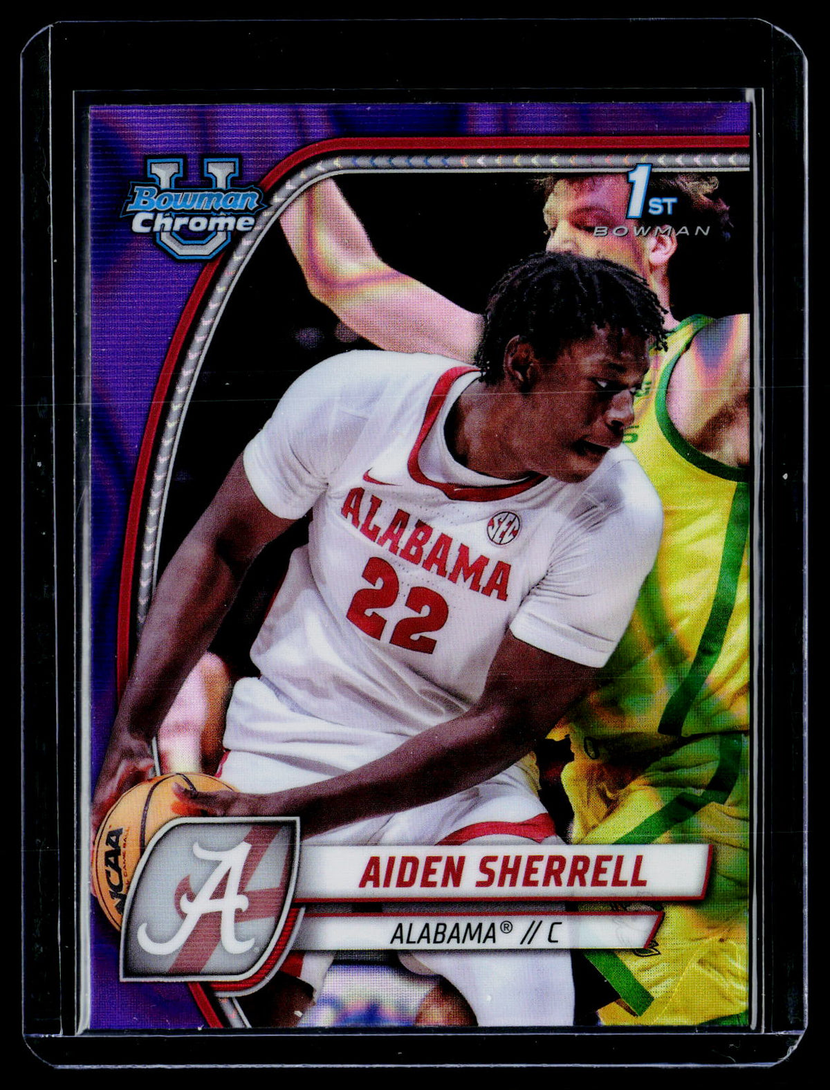 2025 Topps Bowman University Chrome Aiden Sherrell #3 Alabama - front