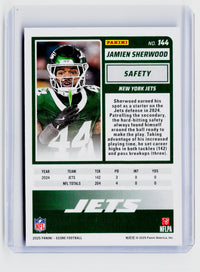 2025 Panini Score Football Showcase Jamien Sherwood #144 /250 New York Jets - back