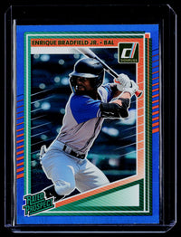 2025 Panini Donruss Baseball Rated Prospect Enrique Bradfield Jr. #142 - front