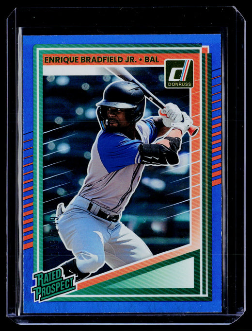2025 Panini Donruss Baseball Rated Prospect Enrique Bradfield Jr. #142 - front