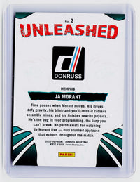 2025 Panini Donruss Unleashed Ja Morant #2 Cosmos /299 - back