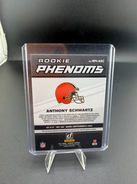 2021 Panini Donruss Rookie Phenom Jersey Anthony Schwartz RC Cleveland Browns - back