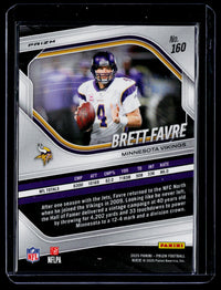2025 Panini Prizm Football Brett Favre Hyper #160 Minnesota Vikings - back