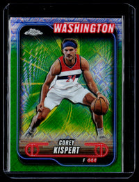2025 Topps Chrome Basketball Corey Kispert Purple Geometric Refractor #72 - front