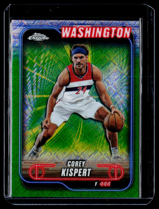 2025 Topps Chrome Basketball Corey Kispert Purple Geometric Refractor #72 - front
