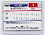 2026 Topps Chrome Baseball Adolis Garcia #206 Refractor Philadelphia Phillies - back