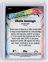 2025 Topps Chrome Future Stars FS-5 Shota Imanaga Chicago Cubs - back