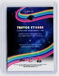 2025 Topps Finest Football Rookie Finest Autographs Trevor Etienne RC Auto RFA-TE - back