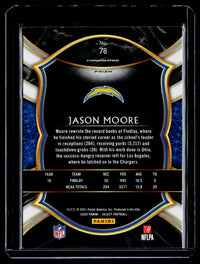 2020 Panini Select Football Jason Moore Concourse Rookie #78 - back