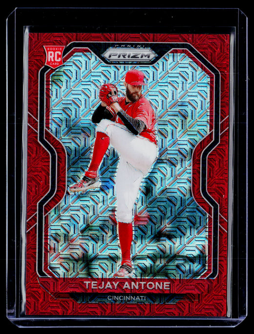 2021 Panini Prizm Baseball Tejay Antone #207 Red Mojo Prizms Tier III RC /149 - front