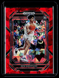 2023 Panini Prizm Draft Picks Ben Sheppard #34 Red Prizm Rookie Card - front