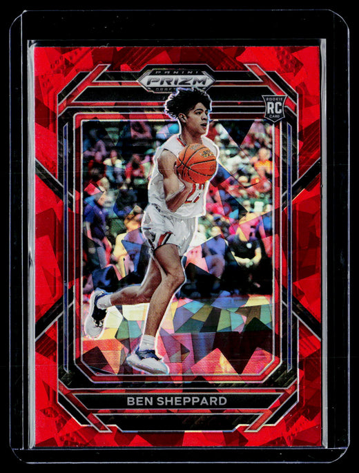 2023 Panini Prizm Draft Picks Ben Sheppard #34 Red Prizm Rookie Card - front
