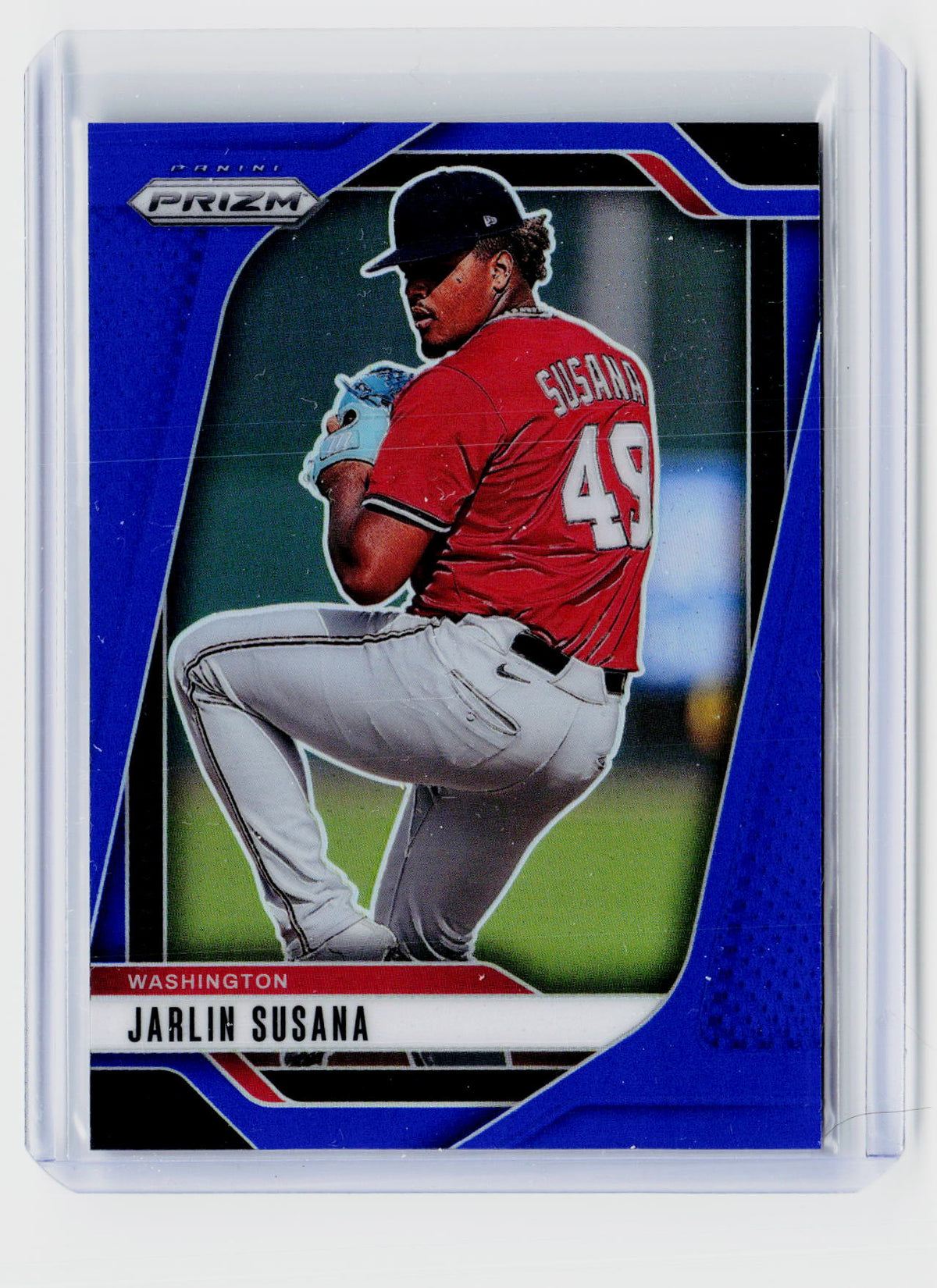 2025 Panini Prizm Baseball Jarlin Susana #272 Blue Prizm /99 - front