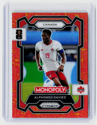 2026 Panini Monopoly Prizm FIFA World Cup 26 Alphonso Davies #78 Canada - front