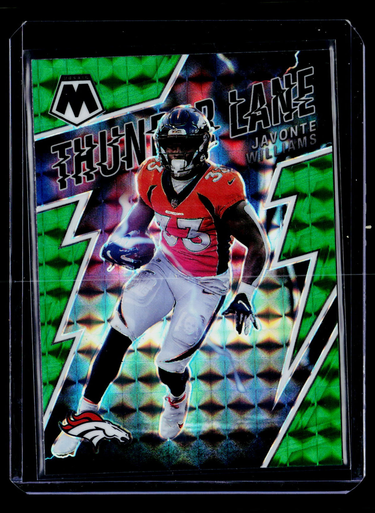 2022 Panini Mosaic Touchdown Masters Javonte Williams #TL-16 Denver Broncos - front