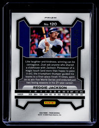 2024 Panini Prizm Reggie Jackson #120 New York Yankees /199 - back