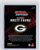 2023 Panini Donruss Optic Retro Series Brett Favre #4 Green Bay Packers - back