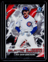 2026 Topps Bowman Chrome Electric Sluggers Pete Crow-Armstrong ES-24 Chicago Cubs - front