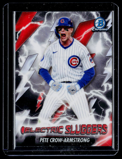 2026 Topps Bowman Chrome Electric Sluggers Pete Crow-Armstrong ES-24 Chicago Cubs - front