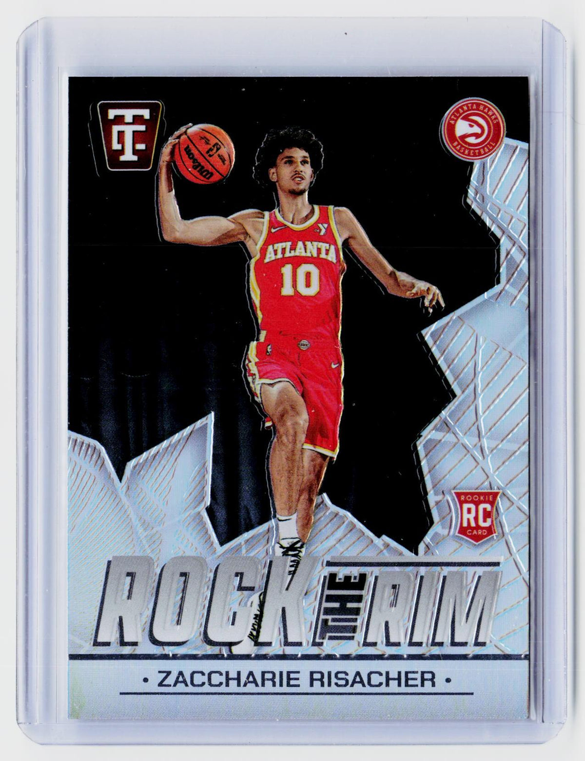 2024-25 Panini Totally Certified Rookie Roll Call Zacharie Risacher RC #12 - front