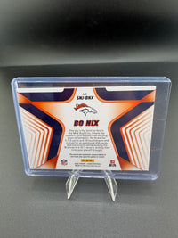 2025 Panini Score Stars of the NFL Bo Nix Denver Broncos Memorabilia Card SN-BNX - back