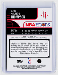 2026 Topps NBA Hoops Amen Thompson Light Burst #123 - back