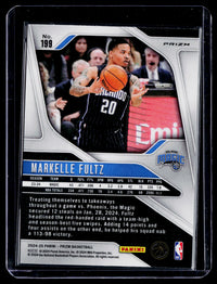 2024-25 Panini Prizm Pink Ice #199 Markelle Fultz Orlando Magic - back