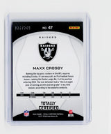 2024 Panini Totally Certified Football Maxx Crosby #47 Las Vegas Raiders - back
