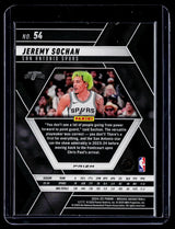 2024-25 Panini Mosaic Basketball Jeremy Sochan #54 San Antonio Spurs - back
