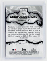 2026 Bowman Chrome Electric Sluggers ES-24 Pete Crow-Armstrong Chicago Cubs - back