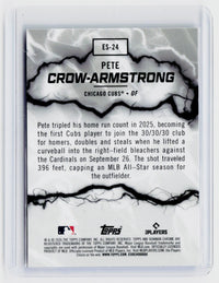 2026 Bowman Chrome Electric Sluggers ES-24 Pete Crow-Armstrong Chicago Cubs - back