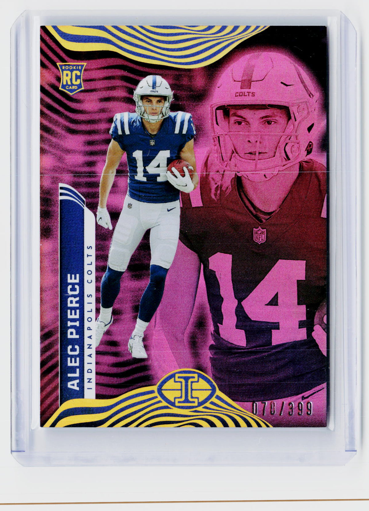 2022 Panini Illusions Pink Alec Pierce Rookie #38 /399 Indianapolis Colts - front