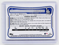 2026 Bowman Chrome Roki Sasaki #63 Geometric Refractor Rookie Card Los Angeles Dodgers - back