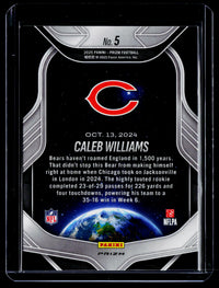 2025 Panini Prizm Football Global Reach Caleb Williams RC #5 - back