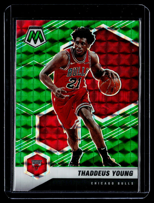 2020-21 Panini Mosaic Thaddeus Young #35 Chicago Bulls - front
