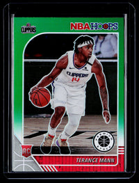 2019-20 Panini Hoops Premium Stock Green Terance Mann RC #245 - front